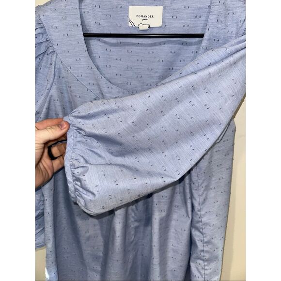 NWOT Pomander Place Chambray Inara Blouse Tuckernuck XL - Picture 5 of 7